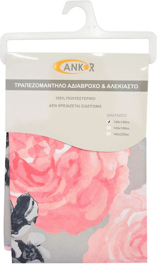 Ankor Τραπεζομάντηλο Αλέκιαστο Ροζ 140x180εκ.