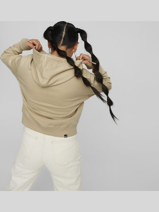 PUMA Beige Hooded Cardigan