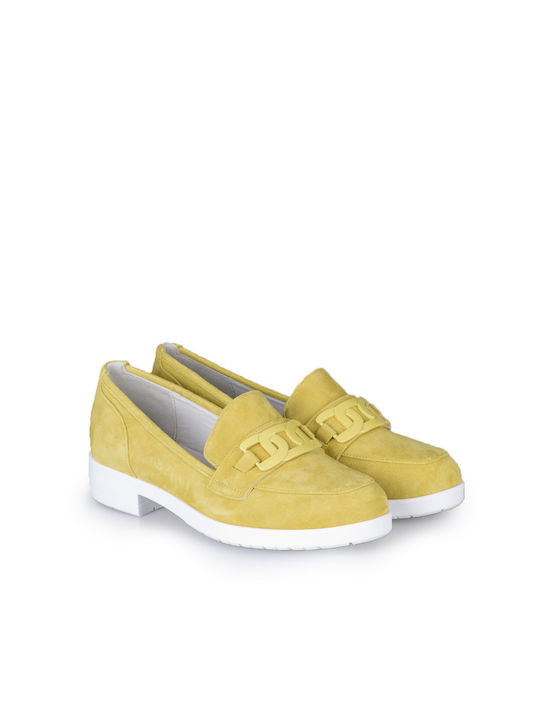 Sagiakos Γυναικεία Loafers σε Κίτρινο Χρώμα