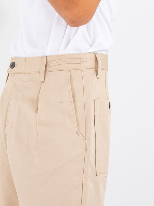 Worker Ανδρική Βερμούδα Chino Μπεζ