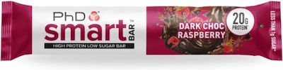 PhD Smart Bar with 20gr Protein & Flavor Dark Chocolate Raspberry 64gr