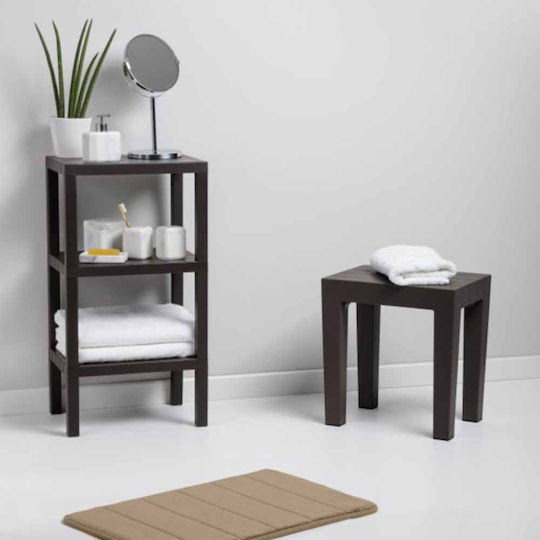 Tatay Lombok Bathroom Seat Plastic 38x29x41.5cm Brown 06504.001