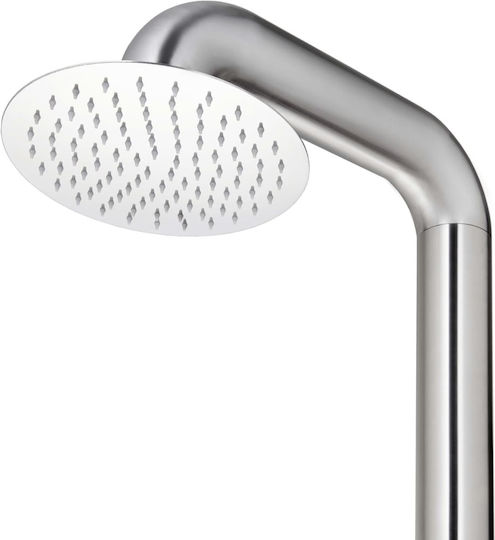 vidaXL Pool Shower 62x62cm Silver