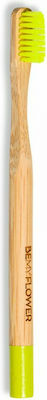 BeMyFlower Manual Toothbrush Bamboo Toothbrush Extra Soft Yellow