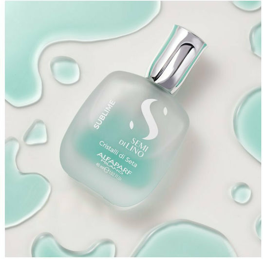Alfaparf Milano Professional Semi Di Lino Crystalli Di Seta Leave In / Finishing Hair Serum for Repair 45ml