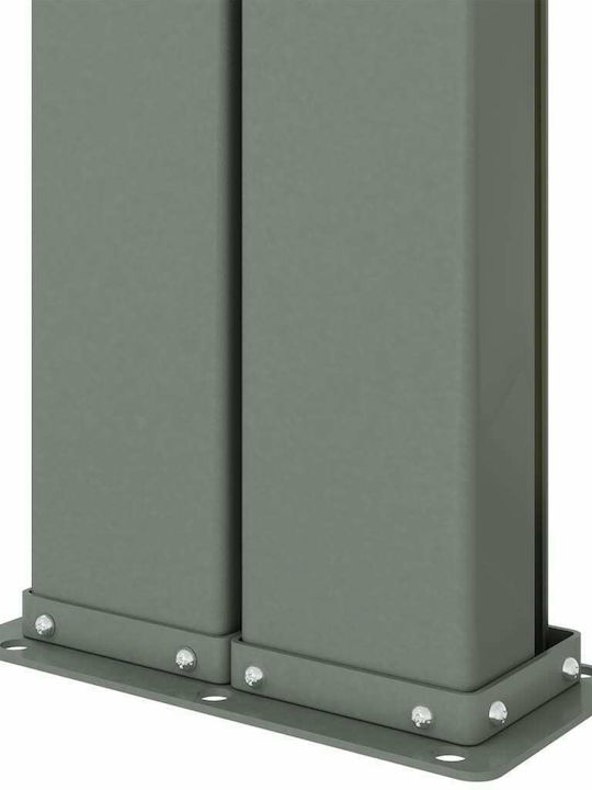 vidaXL Rulou lateral de umbrire Terasă Cafea x10m