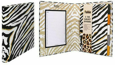 Pukka Clipboard with 2 Rings 2/25 for Paper A4 Multicolour Κλασερ Wild Zebra 1pcs