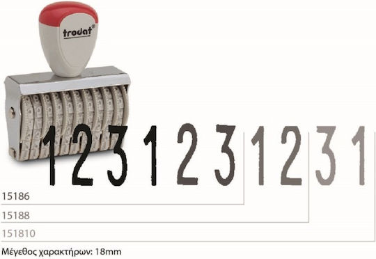 Trodat 15188 Rectangular Number Stamp