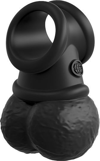 Pipedream King Cock Elite Ultimate Vibrating Silicone Body Dock Kit Harness με Dildo 22cm σε Μαύρο Χρώμα