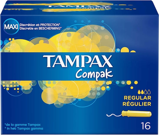 Tampax Tampons Compak with Applicator for Normal Flow 16pcs