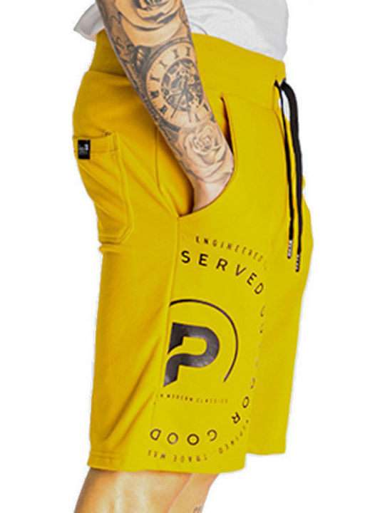 213651 Men's Athletic Shorts Yellow