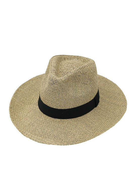 Aquablue Men's Hat Fedora Beige
