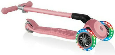 Globber Kids Scooter Foldable Primo Foldable Plus Lights 3-Wheel for 3+ Years Pink