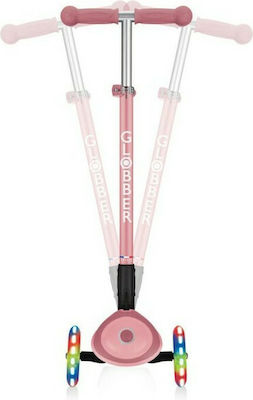 Globber Kids Scooter Foldable Primo Foldable Plus Lights 3-Wheel for 3+ Years Pink