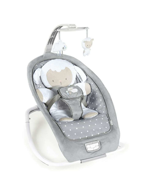 Ingenuity Electric Relax pentru Bebeluși Cuddle Lamb cu Muzică și Vibrații Gri pentru Copil până la 18kg