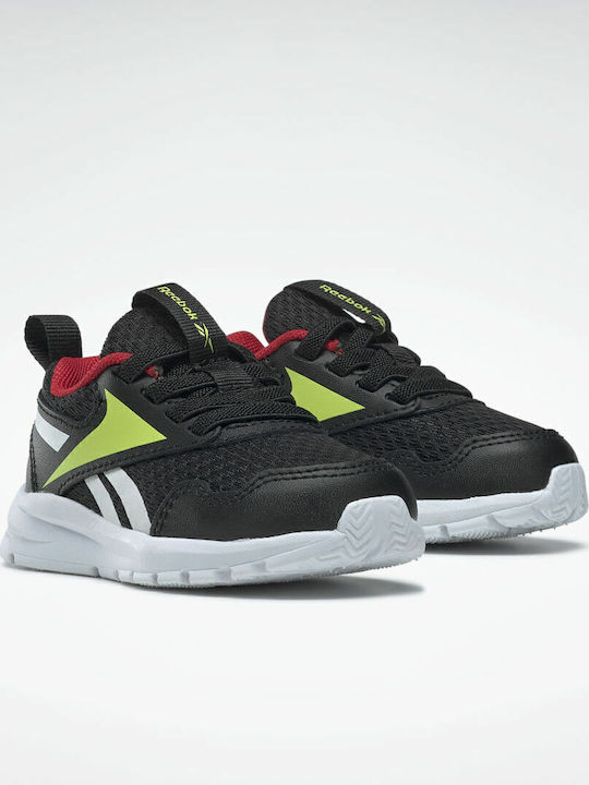 XT Sprinter 2 Kids Sports Shoes Running with Laces Core Black / Acid Yellow / Vector Red