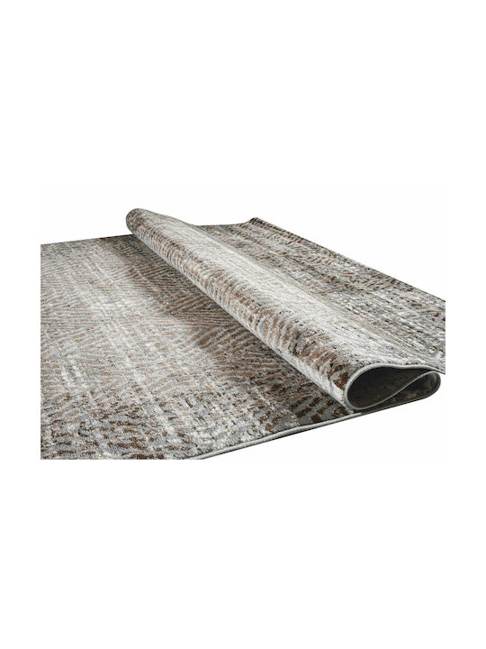 Polcarpet 2607 Teppich Rechteckig Synthetisch,Polyester/Cotton/Leather Brown Grey