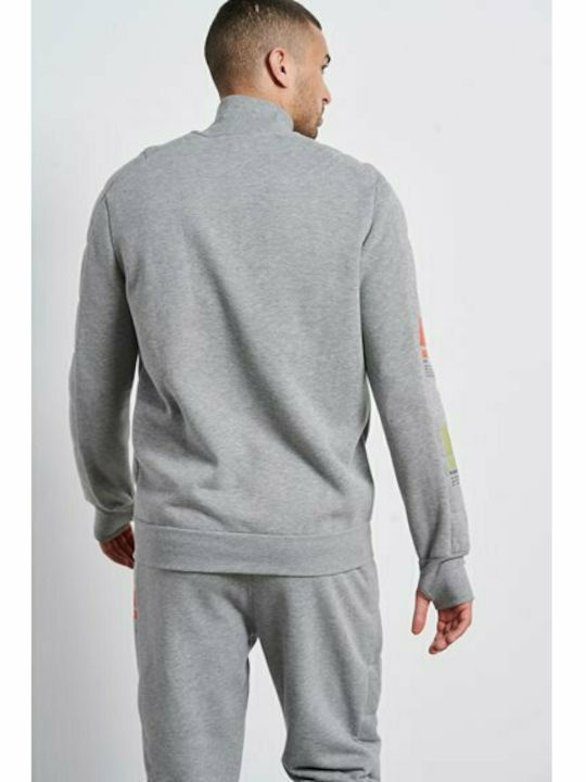 BodyTalk Men's Sweatshirt Jacket with Pockets Gray