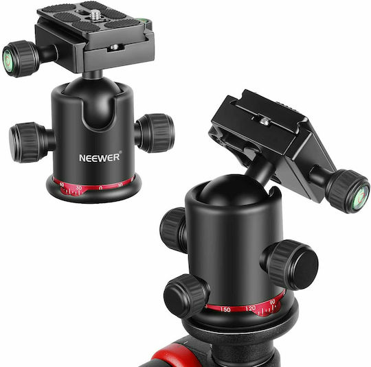 Neewer Camera Tripod 360 Degree Rotatable Center Aluminum With Spherical Head Up To 184cm And Load Capacity 15kg