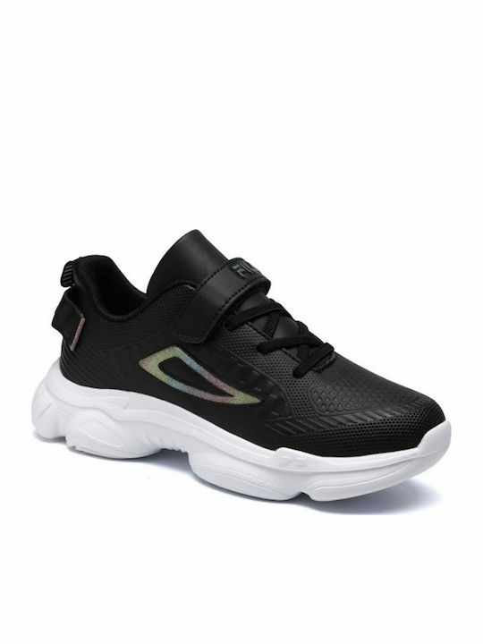 Memory Musha Kids Sneakers with Scratch Black