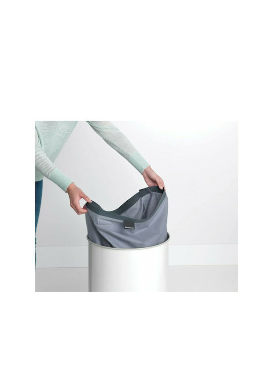 Brabantia Cork Wäschekorb Metallisch 35lt 30x30x63cm Weiß