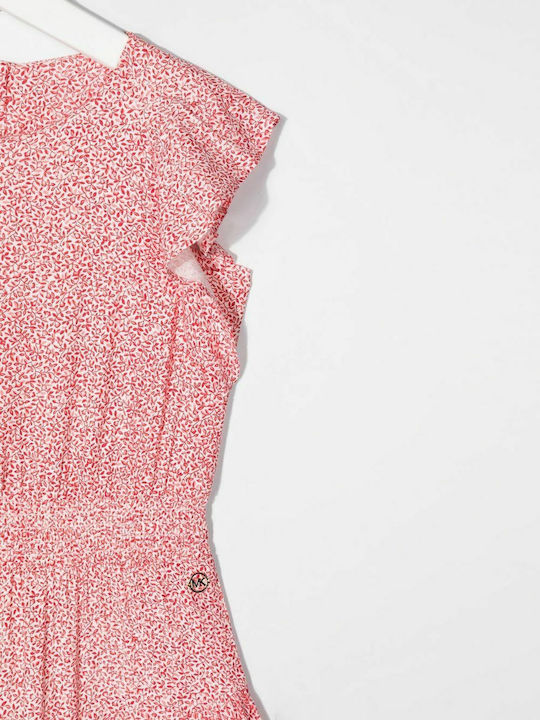 Kinderkleid Ärmellos Blumen Rot