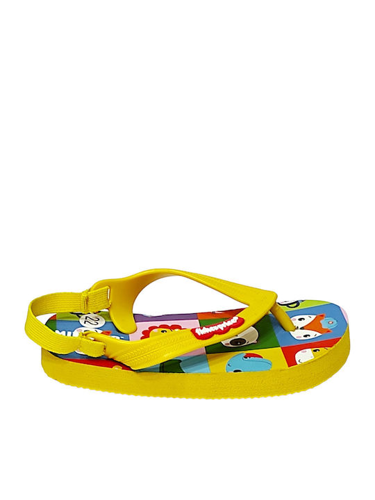 Παιδικές Σαγιονάρες Flip Flops Κίτρινες