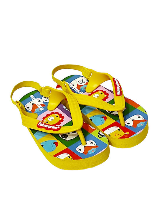 Παιδικές Σαγιονάρες Flip Flops Κίτρινες