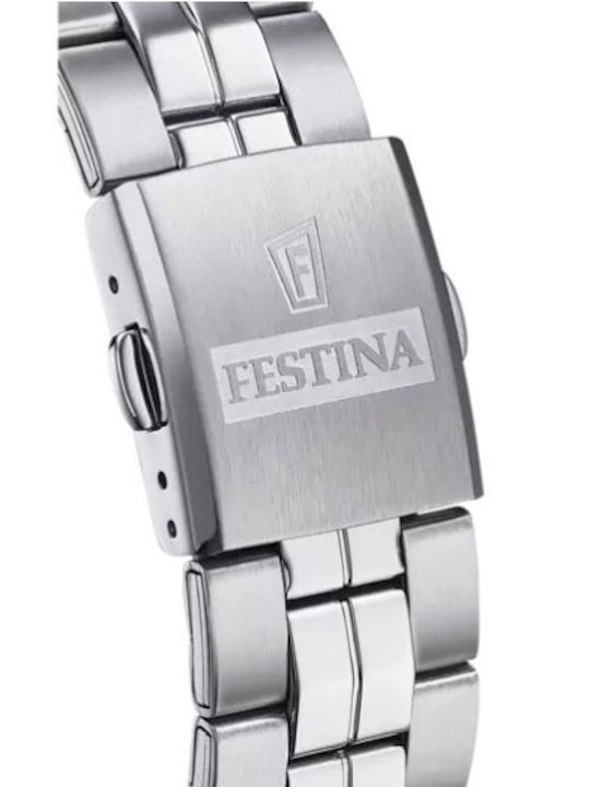 Festina Classic Men's Watch 40mm Battery with Silver Metal Bracelet