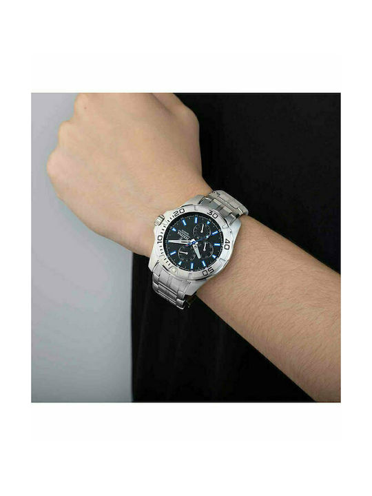 Festina Watch Chronograph Battery with Silver Metal Bracelet