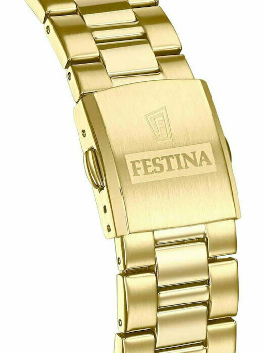 Festina Men's Watch 40mm Battery with Gold Metal Bracelet