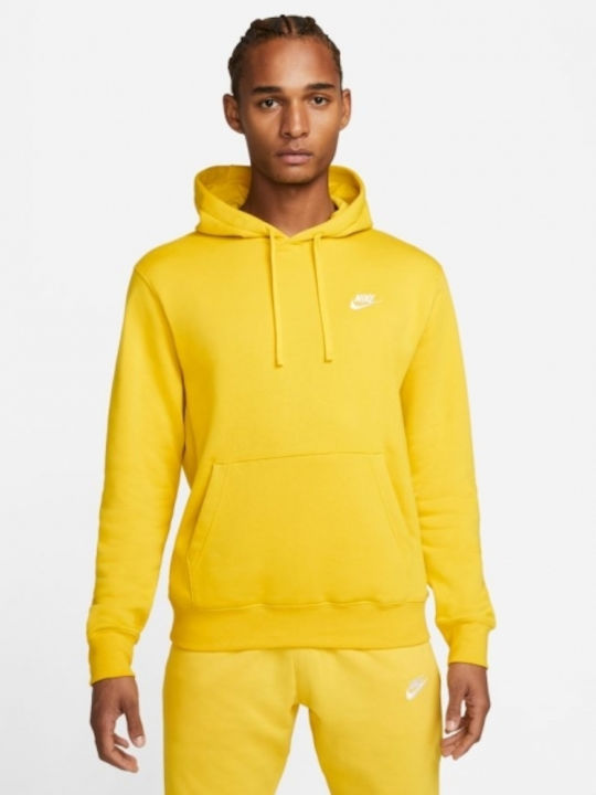 Club Sweatshirt Fleece mit Kapuze Gelb