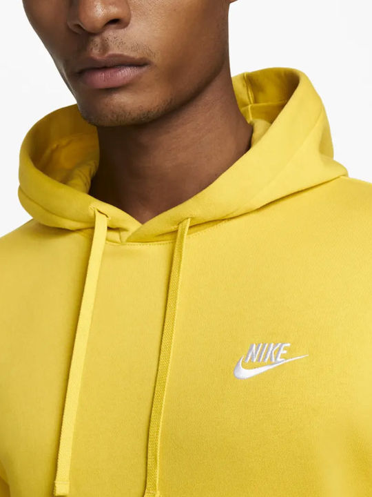 Club Sweatshirt Fleece mit Kapuze Gelb