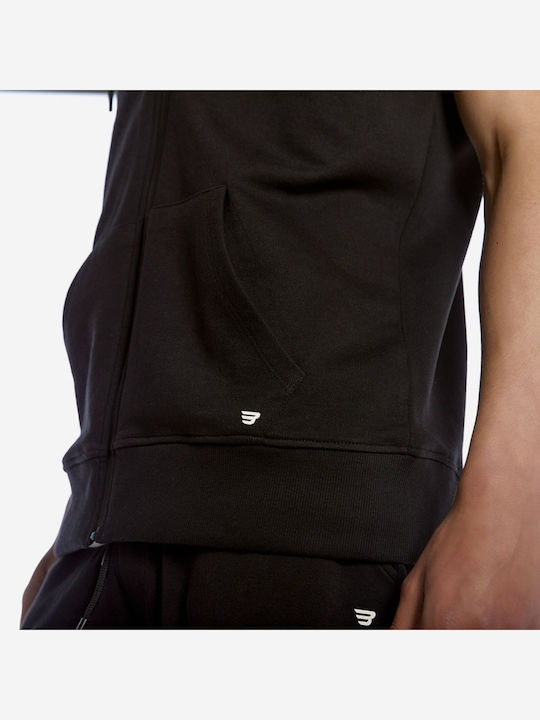 Schwarz Kapuzen-Sweatshirt