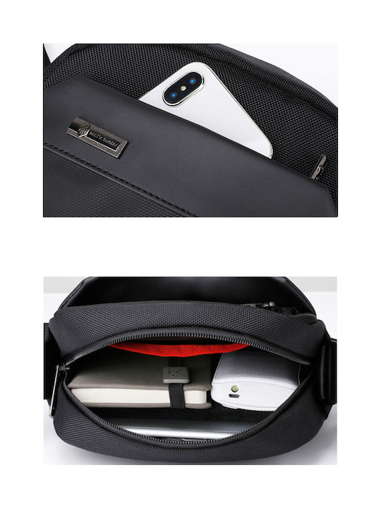 Herrentasche Schulter / Crossbody Schwarz