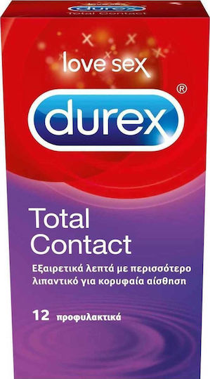 Durex Durex Total Contact Kondome 12 Stück 56mm Dünn für ein natürliches Gefühl
