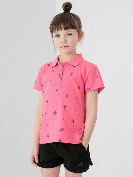 Kinderpolo Kurzarm Fuchsie