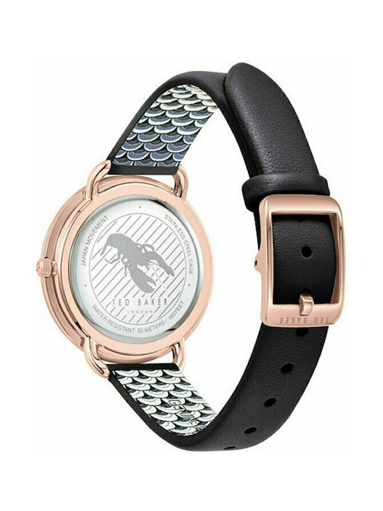 Ted Baker Hetttie Watch with Black Leather Strap