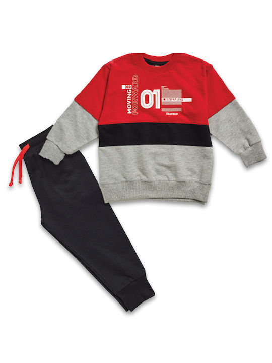 Reflex Kids Sweatpants Set Red 2pcs