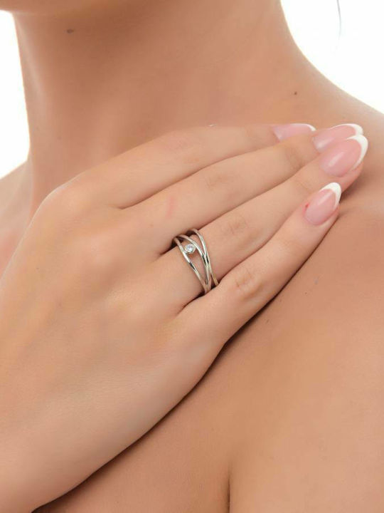 Oxzen Damen Silberring