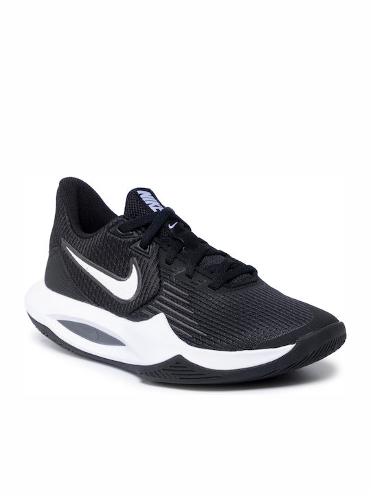Nike Precision 5 Χαμηλά Μπασκετικά Παπούτσια Μαύρα