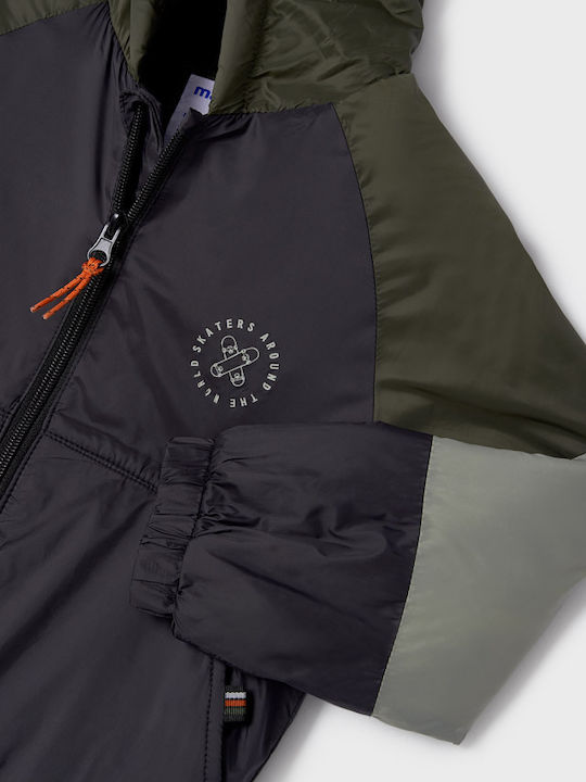 Kids' Casual Jacket Short with Hood Multicolour