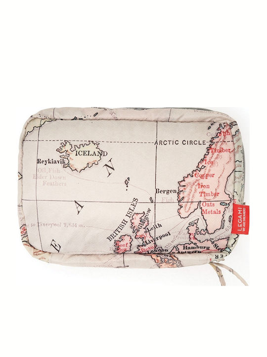 Toiletry Bag in Beige color 24cm