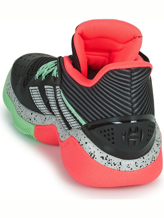 Harden Stepback Χαμηλά Μπασκετικά Παπούτσια Core Black / Grey Two / Glory Mint