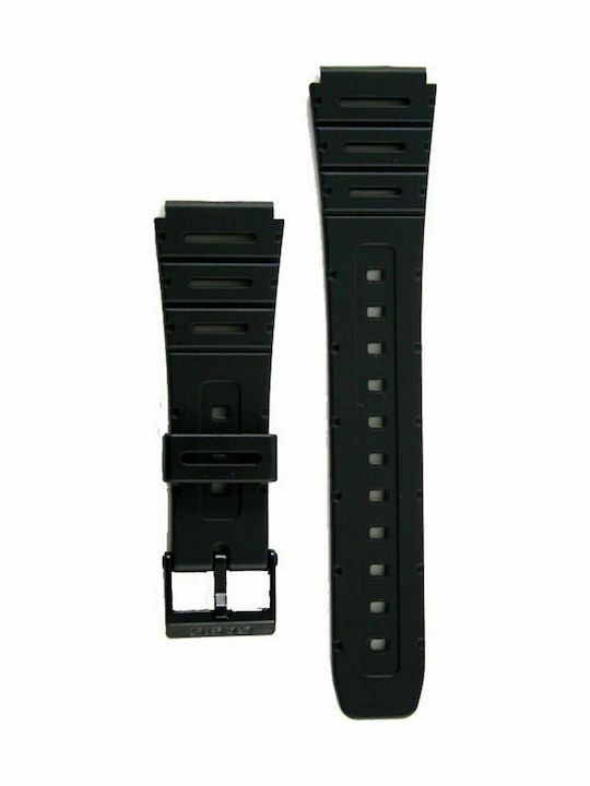 Casio Καουτσούκ Λουράκι Μαύρο 20mm
