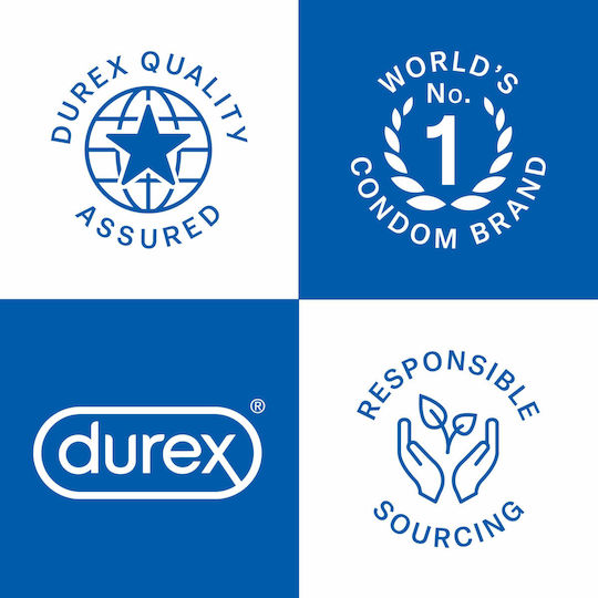 Durex Προφυλακτικά Performax Intense 12τμχ 56mm με Επιβραδυντικό και Ραβδώσεις