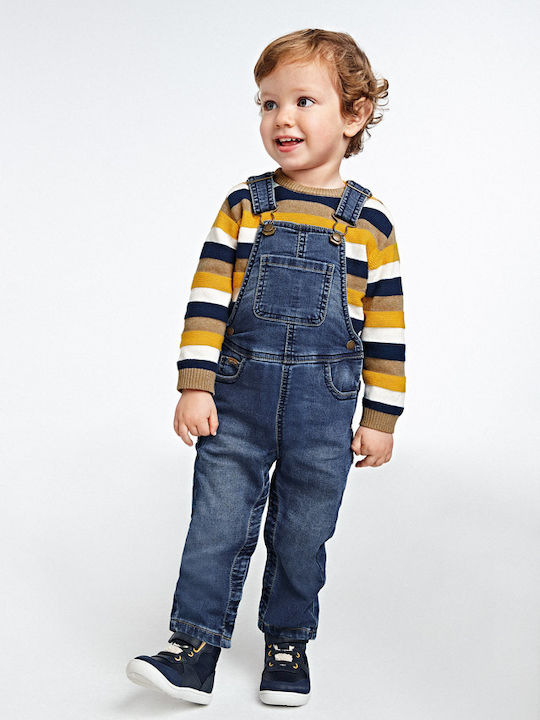 Mayoral Ecofriends Kinder-Jeanshosen Latzhose Blau