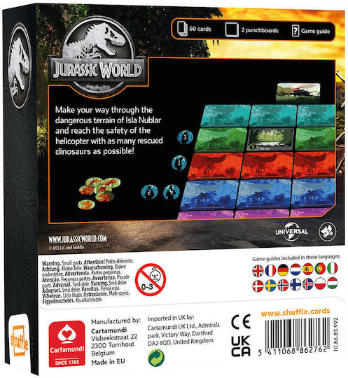Επιτραπέζιο Παιχνίδι Jurassic World για 2-4 Παίκτες 6+ Ετών (EN) Cartamundi