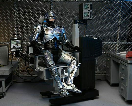 Neca RoboCop RoboCop Повредена В Битка (Със Стол) Фигура За Действие Висока 18 См В Мащаб 1:10