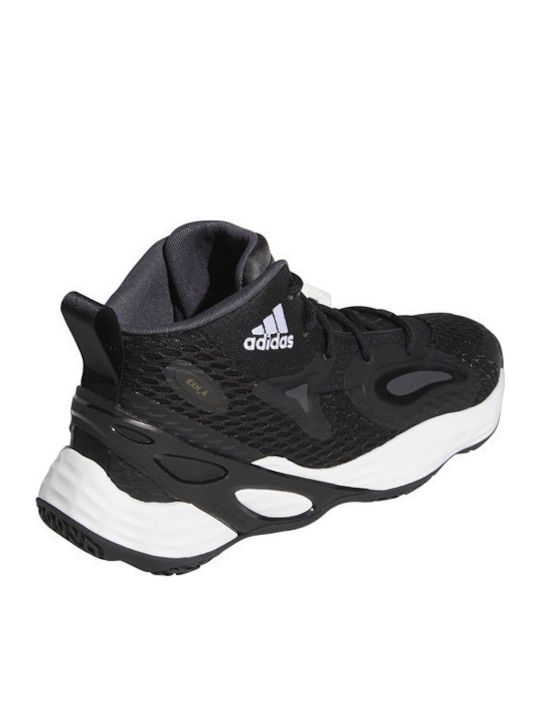 Exhibit A Mid High Basketball Shoes Core Black / Silver Metallic / Team Dark Grey
